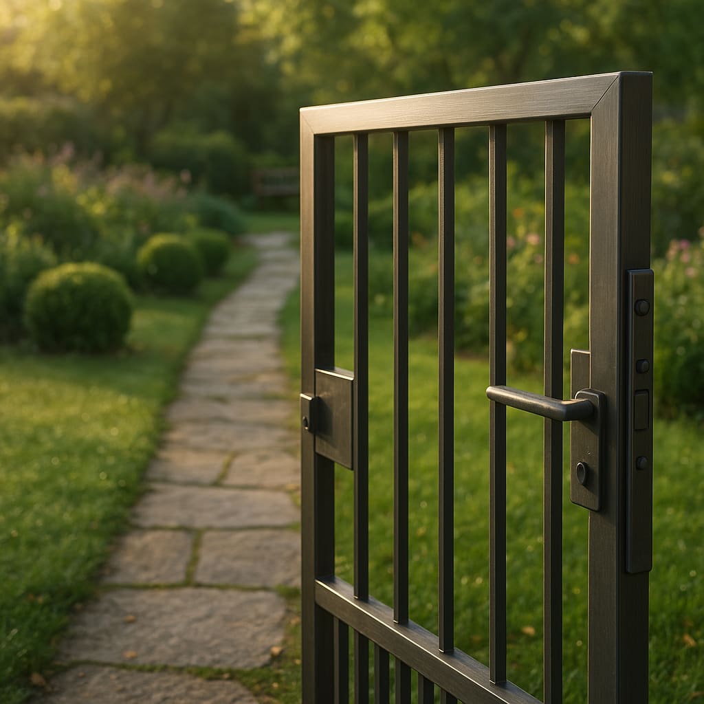 Modernes Gartentor